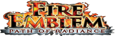 Fire Emblem Path of Radiance logo for Gamecube